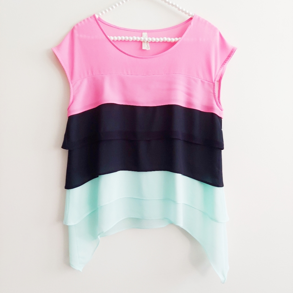 Color Story Color  Block Top